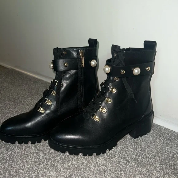 Karl Lagerfeld Boots Embellish, Black Size 5 Brand New Never Worn (No Box) WOMENS SIZE 8 KARL LAGERFELD BLACK PATENT LEATHER  main image 3
